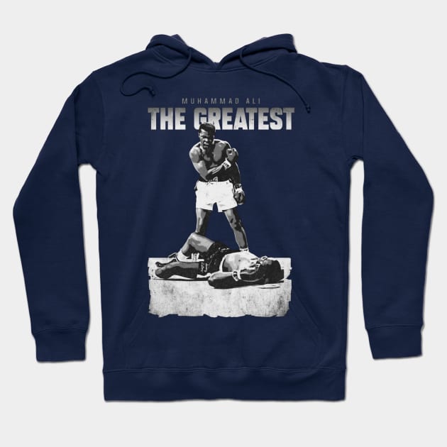 Muhammad Ali Classic Artwork III Hoodie by Draw One Last Breath Horror 